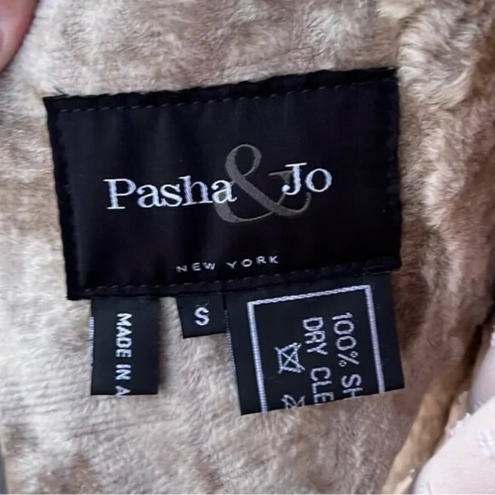 Pasha & Jo Full Length Shearling Coat - Picture 9 of 14